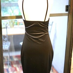Mia Rose Black Slip Dress